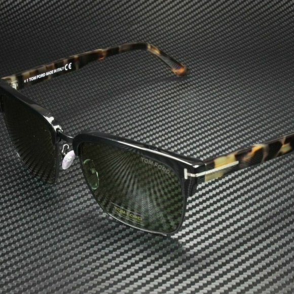 Tom Ford Matte Black 57mm Smoke Sunglasses
